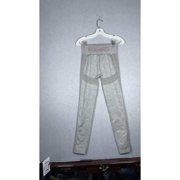 Gymshark Leggings Womens Small Gray Flex High Waist Seamless Compression Yoga‎ - Picture 8 of 10